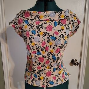 Collectif Dolores Floral Blouse